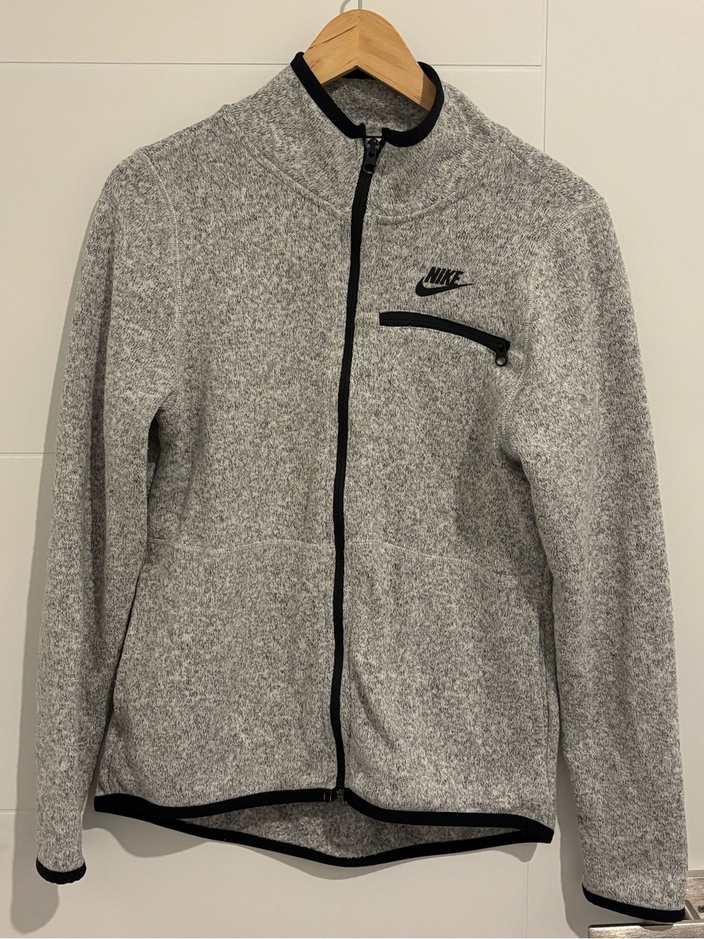 Nike Full Zip Fleece Summit Jacket Heather Grey Women’s Medium